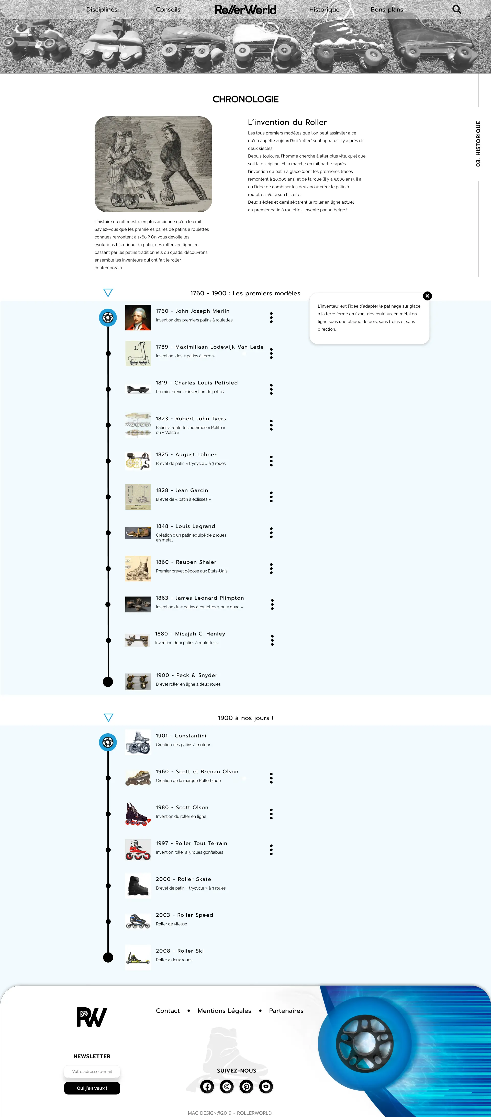 Page Chronologie